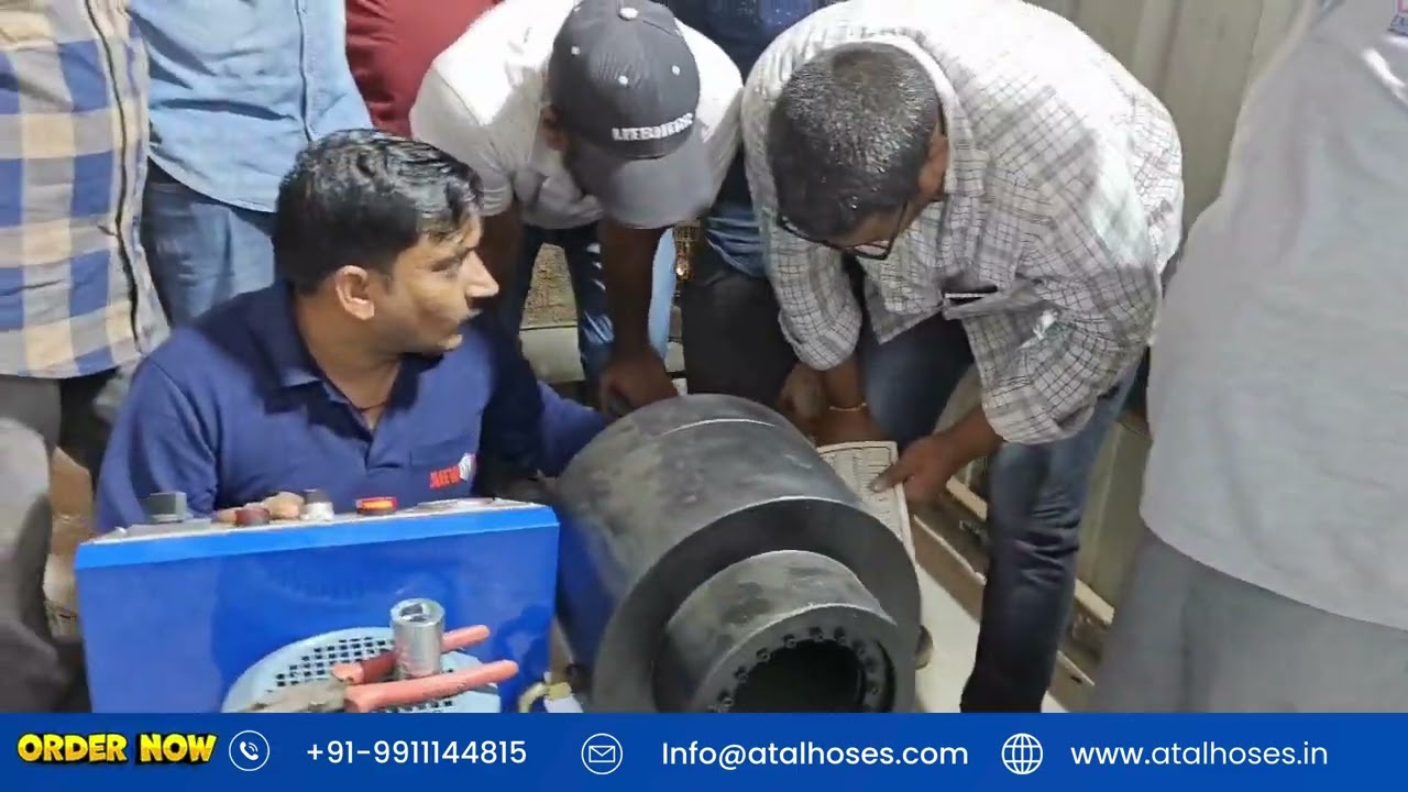 Hose crimping machine Installation & Training  process by Atal Hose - Hose Crimping Machine In Delhi