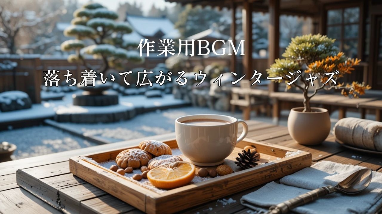 【作業用BGM】落ち着いて広がるウィンタージャズ｜長時間作業を支える冬カフェBGM ❄️☕Winter Jazz for Sustained Productivity