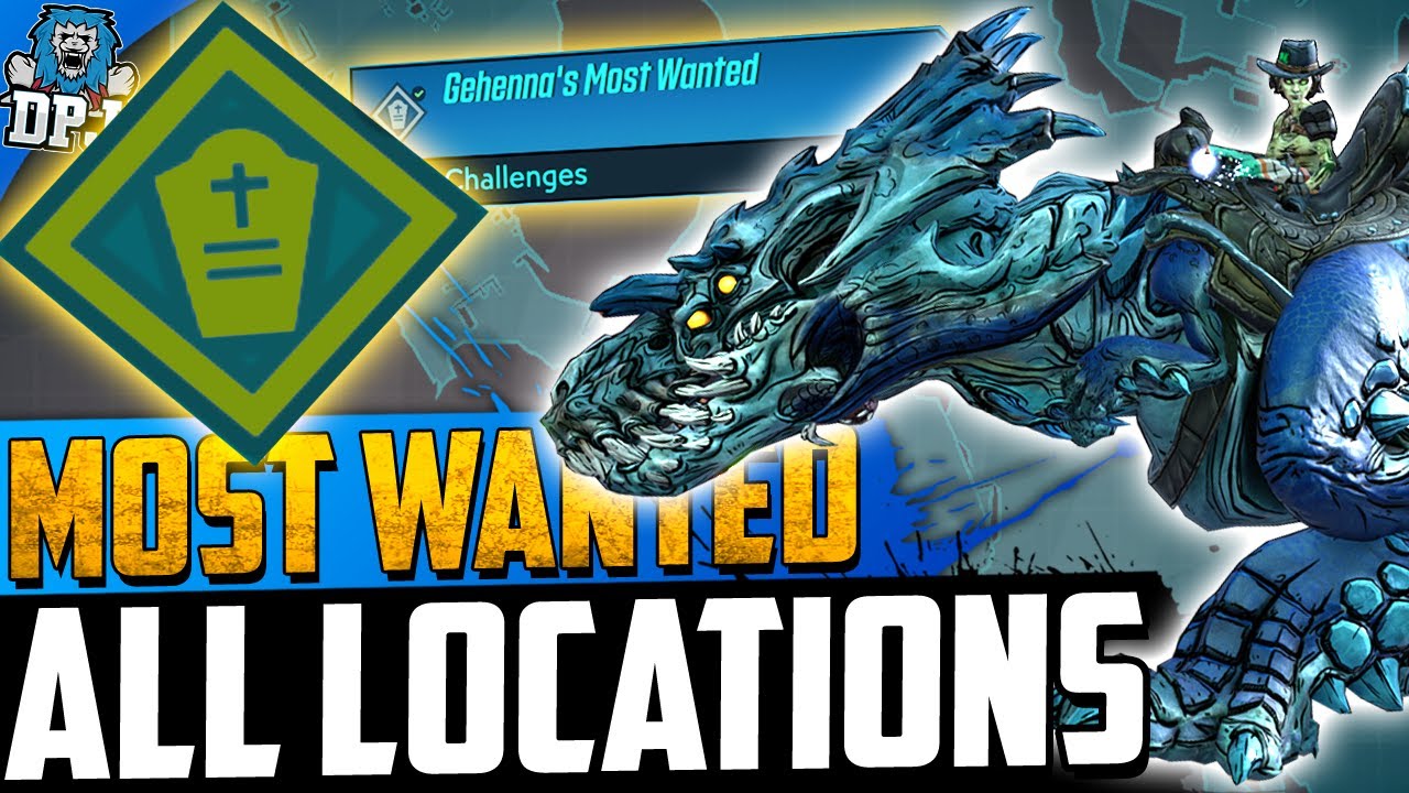 Borderlands 3 - GEHENNA MOST WANTED CREW CHALLENGE COMPLETE GUIDE - ALL LOCATIONS - Bounty Of Blood
