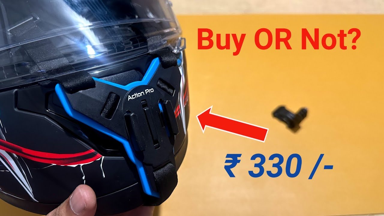 Action Pro Helmet Chin Mount | Good or Bad? | Action pro helmet strap camera mount | Go pro Mount