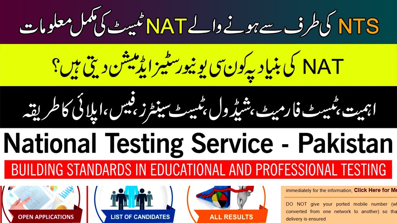 Complete Information about NTS-NAT (National Aptitude Test) | Format, Schedule, Apply & Universities
