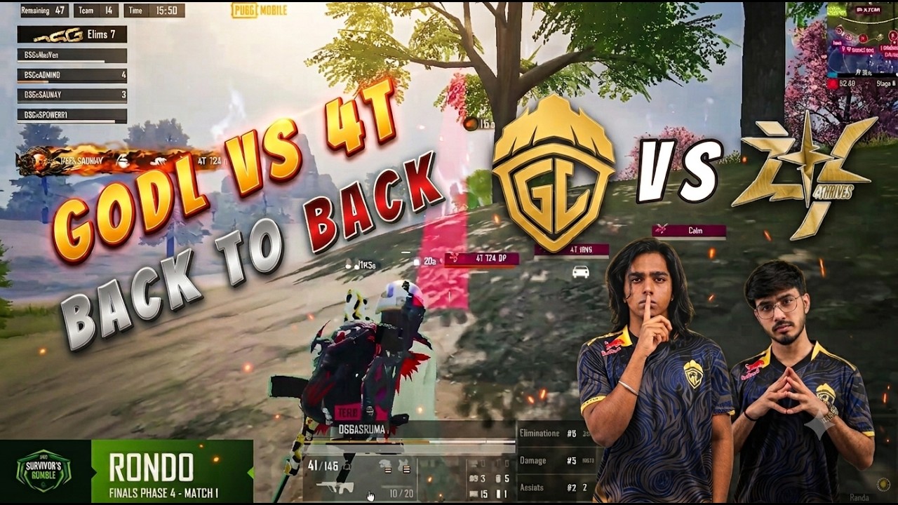 GodLike vs 4T Back to Back | DSG #dsg #godlike