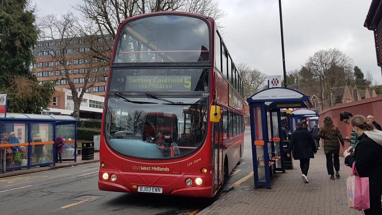 *LOUD ZF* Ride on NX West Midlands' Volvo B7TL Wright Eclipse Gemini, 4481 (BJ03 EWN) - Route 5