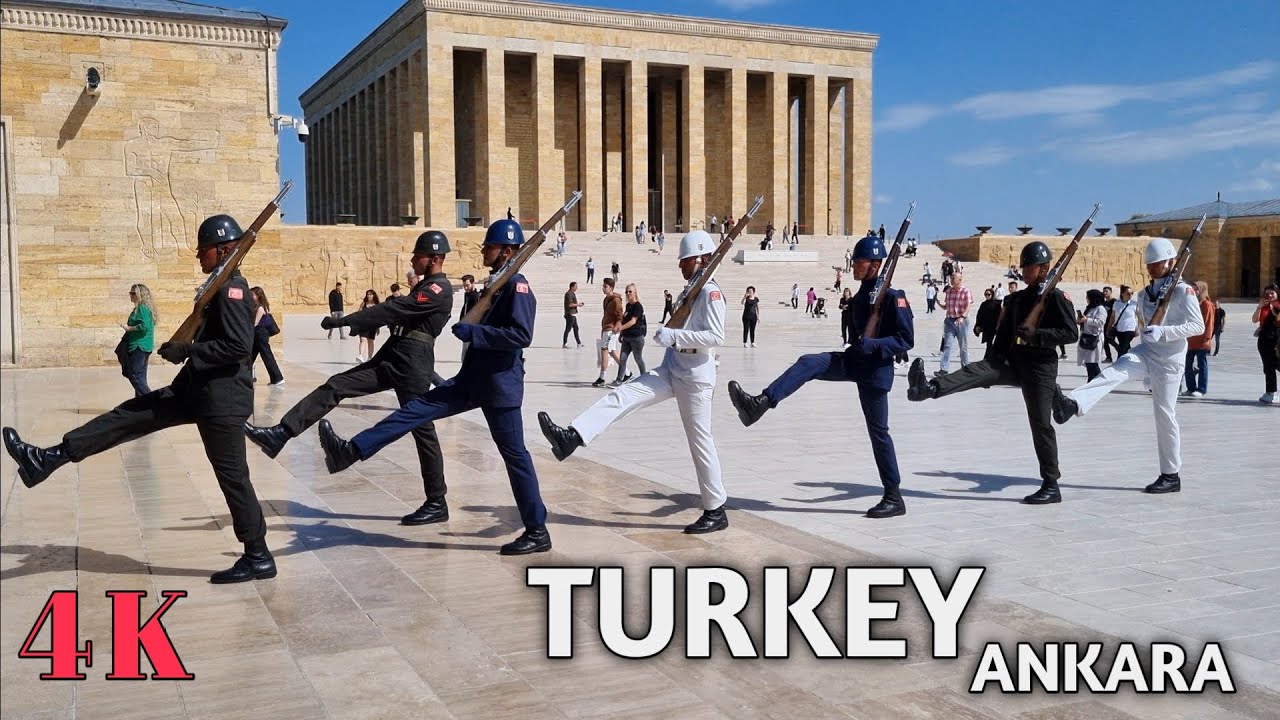 4K WALKING TOUR IN ANKARA, VERY FAMOUS MUSEUM!!! Antikabir Mausoleum of ATATURK