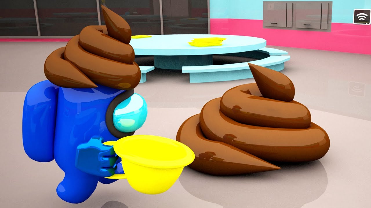 AMONG US POOP! / 012 / IMPOSTOR POOPED EVERYWHERE! / THE FUNNIEST ANIMATIONS! / 