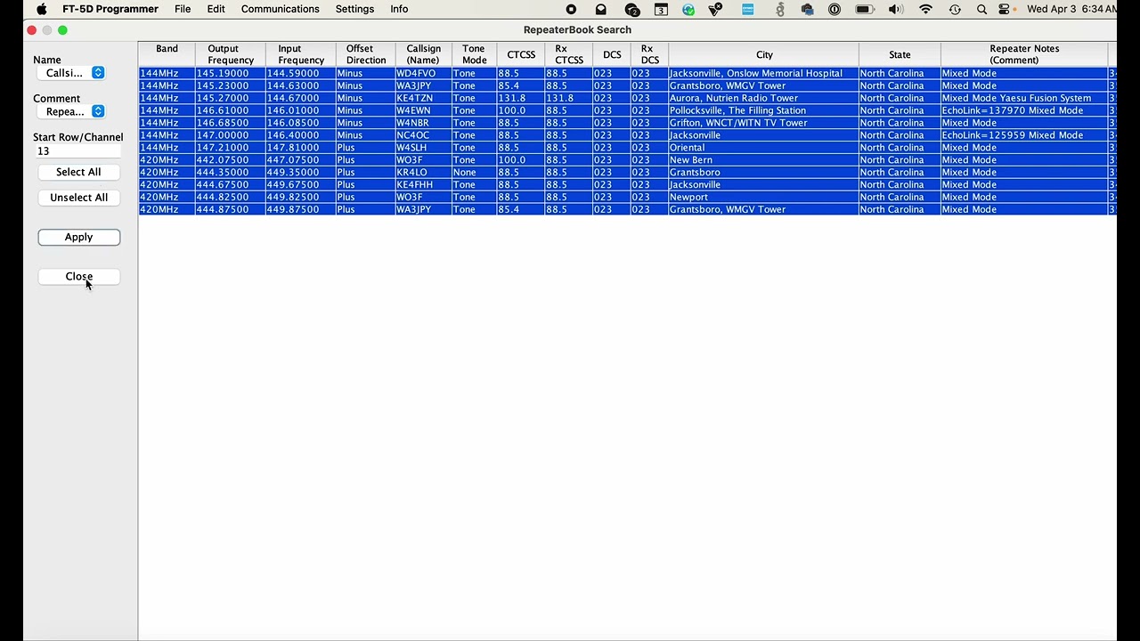 Programming a Radio Using a CPS