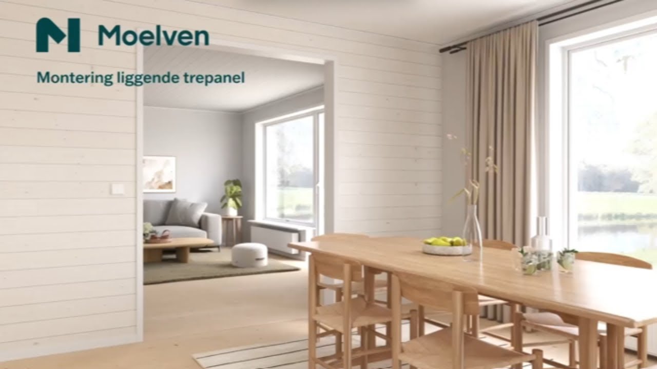Hvordan montere liggende panel | Moelven