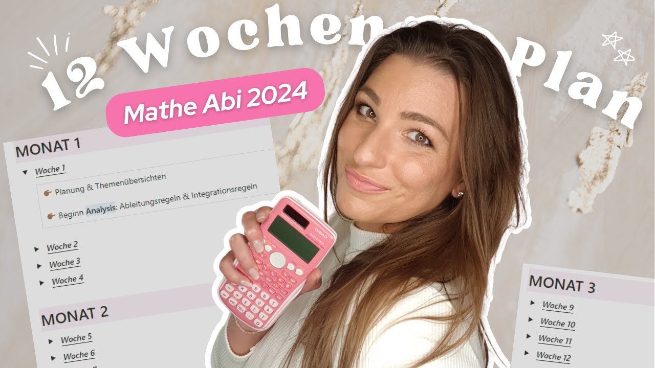 In 3 Monaten zum Mathe Abi 2024 mit diesem LERNPLAN (Woche für Woche)