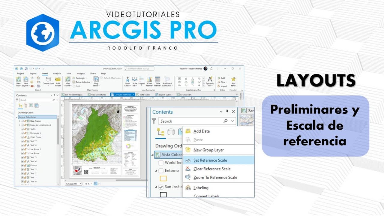 ArcGIS Pro - Layouts - Preliminares y escala de referencia
