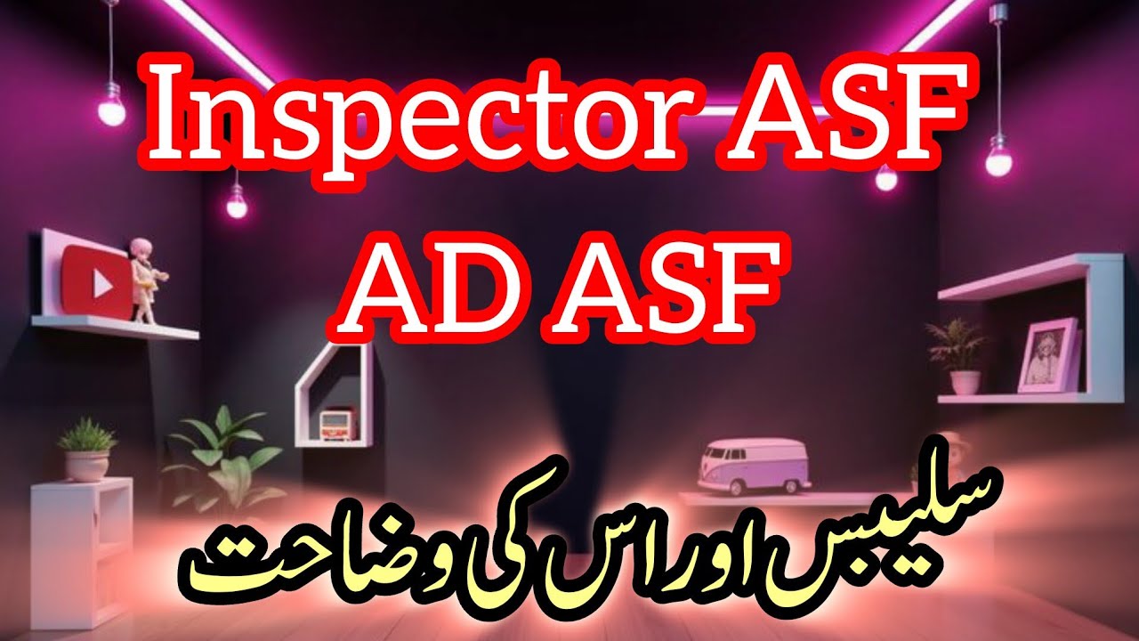 Inspector ASF syllabus || AD ASF || FPSC jobs 2026