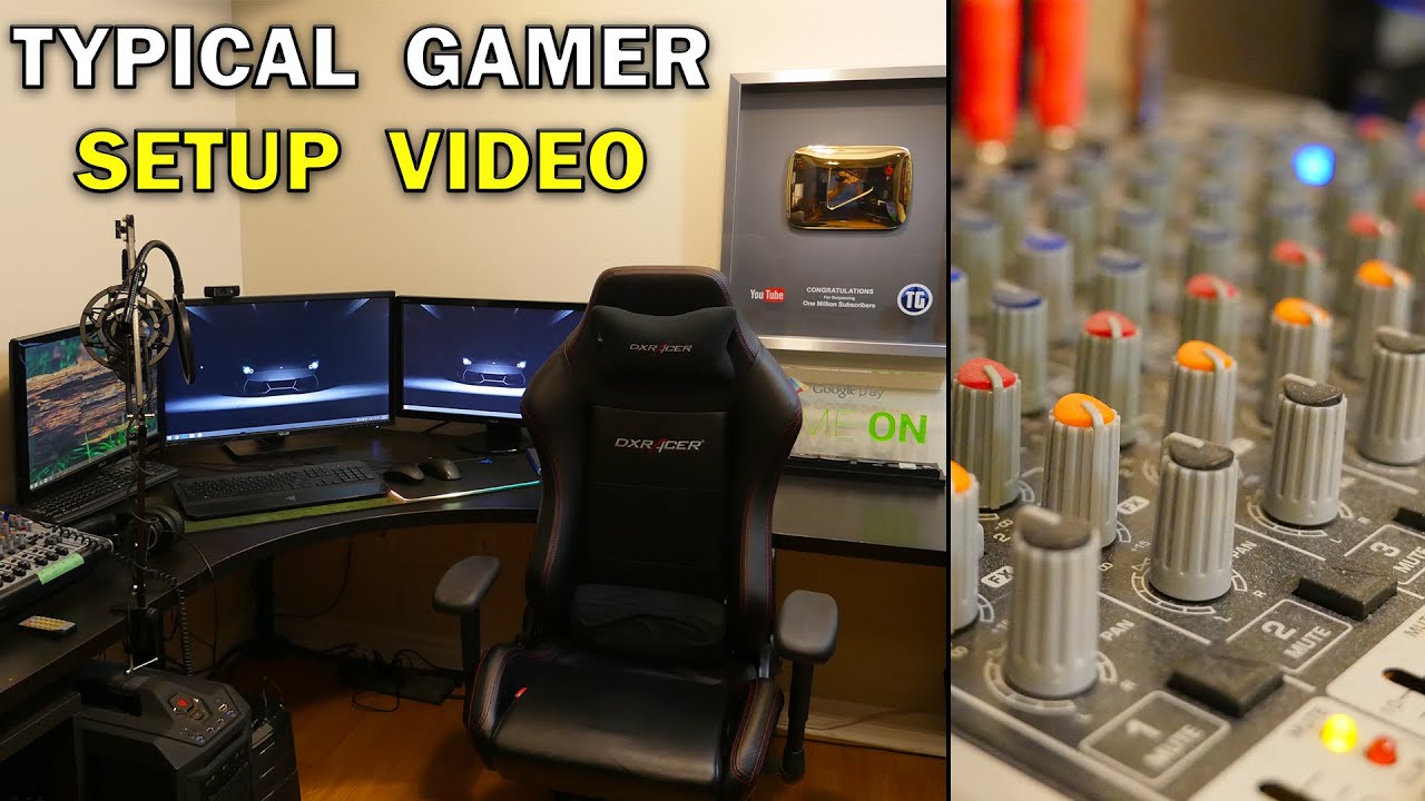 TYPICAL GAMER'S GAMING SETUP TOUR!! (Typical Gamer 500k Subscribers Special Setup)
