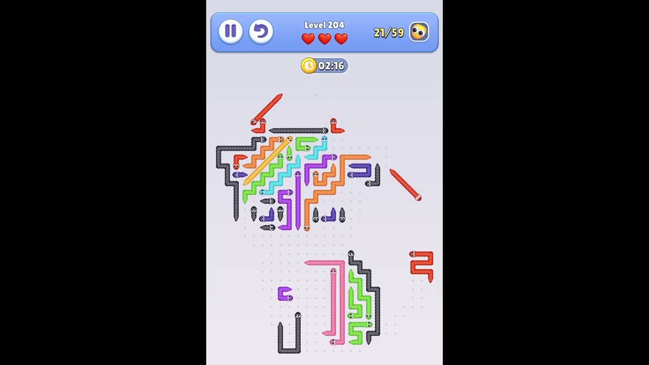 Snake Escape &ndash; Level 204 Walkthrough 🐍🧩✨