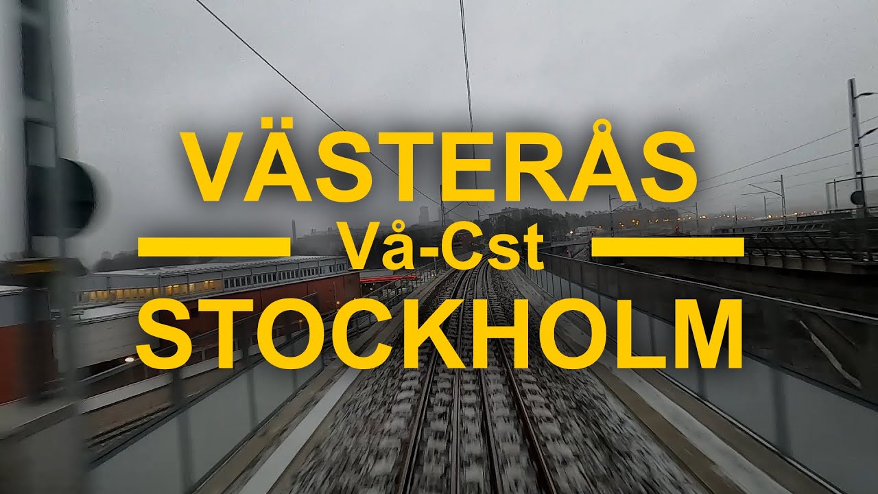 TRAIN DRIVER'S VIEW: Västerås-Stockholm