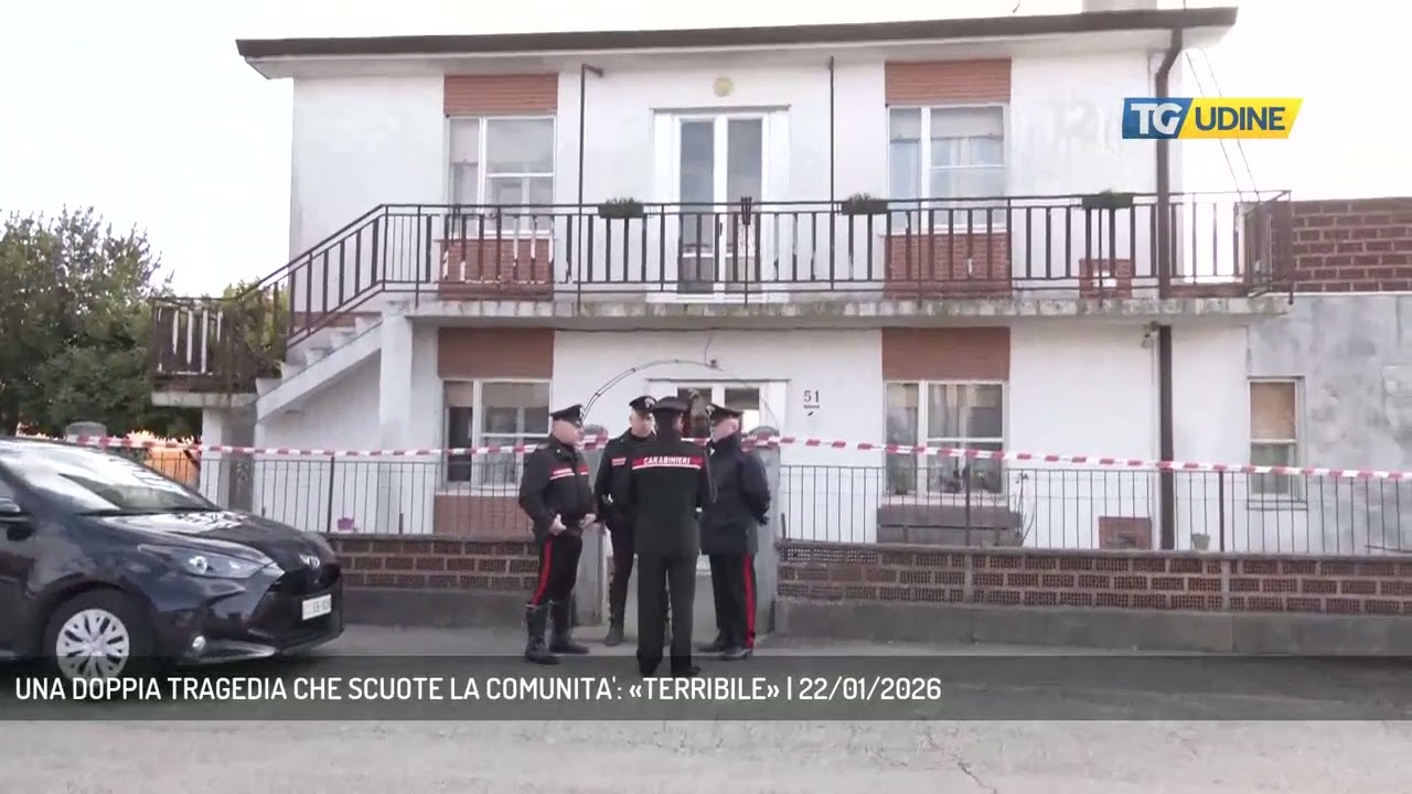 UNA DOPPIA TRAGEDIA CHE SCUOTE LA COMUNITA': «TERRIBILE» | 22/01/2026