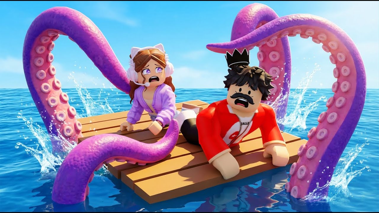 101 DÍAS ATRAPADOS en el MAR con mi Hermano en Roblox