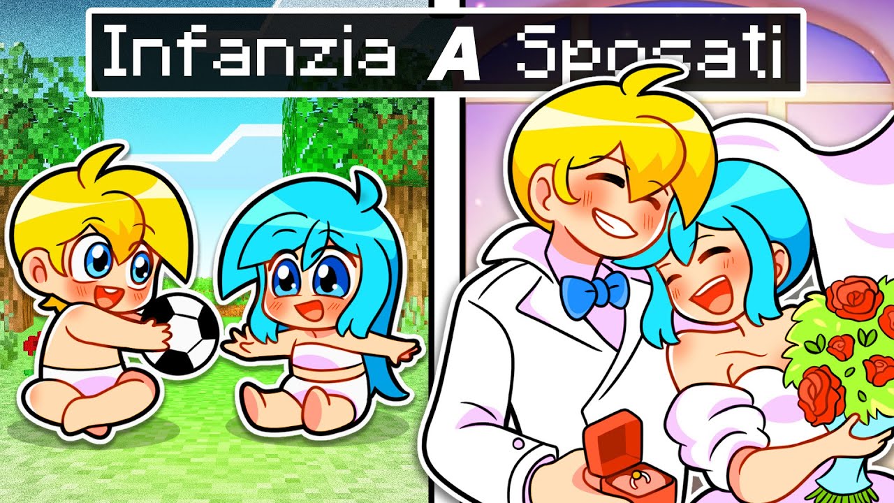 DA AMICI D'INFANZIA a SPOSATI Su Minecraft!!