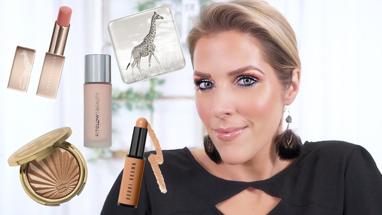 PLAYING WITH NEW MAKEUP | FIT GLOW FOUNDATION, CHANTECAILLE GIRAFFE COLLECTION AND MORE!