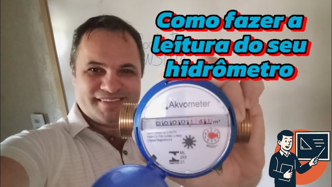 Como fazer a leitura do Hidrômetro vulgo (relógio d'água) ou (contador de água)