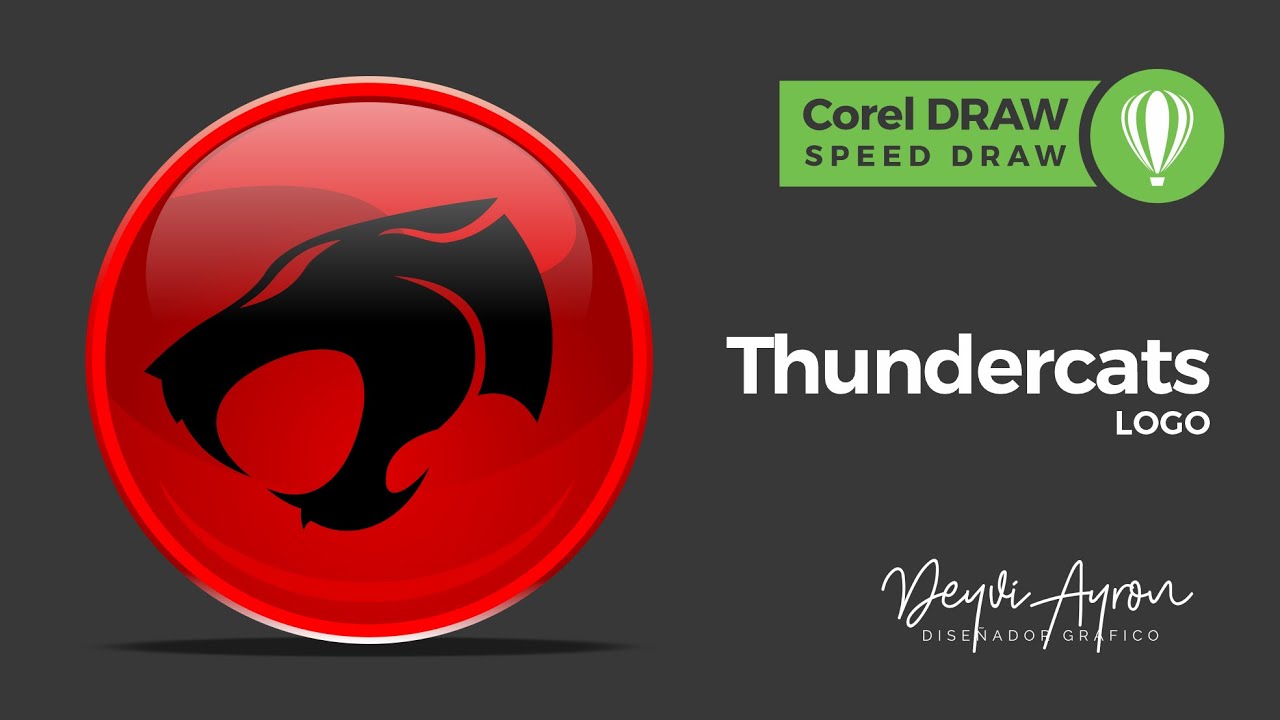 🎥 LOGO Thundercats 🔴 CorelDRAW  | Descarga gratis CDR | SPEED DRAW
