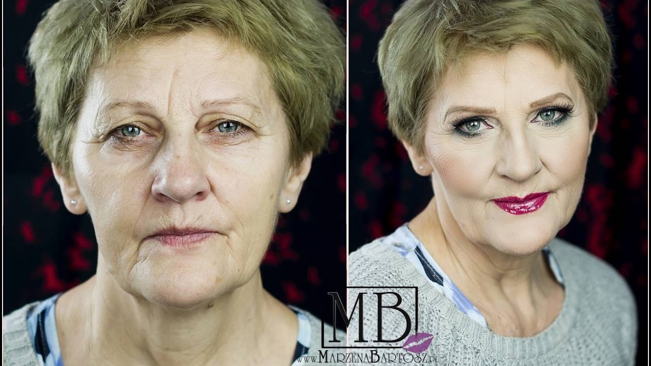 Makijaż kobiety dojrzałej, Metamorfoza (Makeup older woman, Metamorphosis)