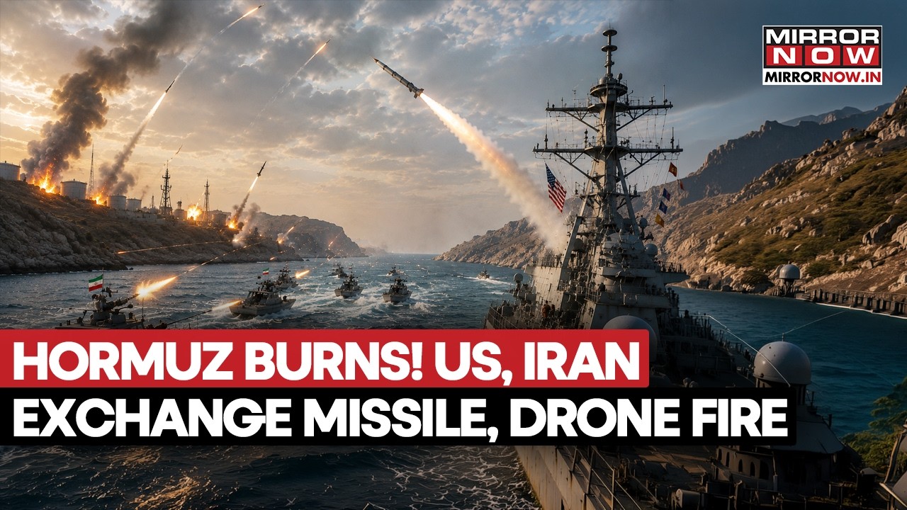 HORMUZ WAR EXPLODES! Iran Attacks 3 US Warships With Missiles, Trump's Navy Bombs IRGC Boats
