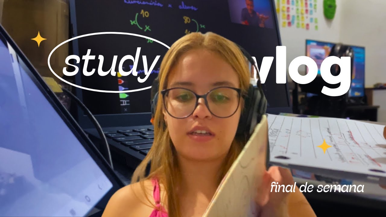 um final de semana *tentando* estudar pro enem | study vlog