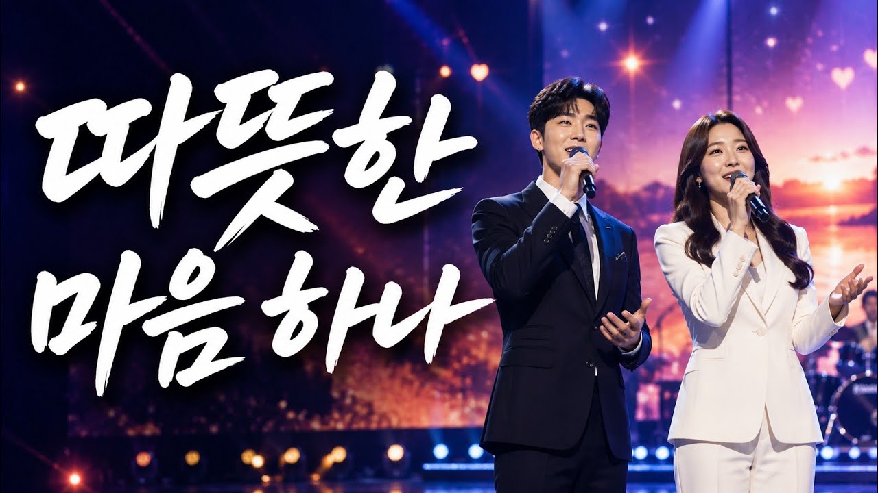 따뜻한 마음 하나 💕 발라드 트로트 듀엣｜중년의 사랑과 인연을 노래하다 (AI음악)