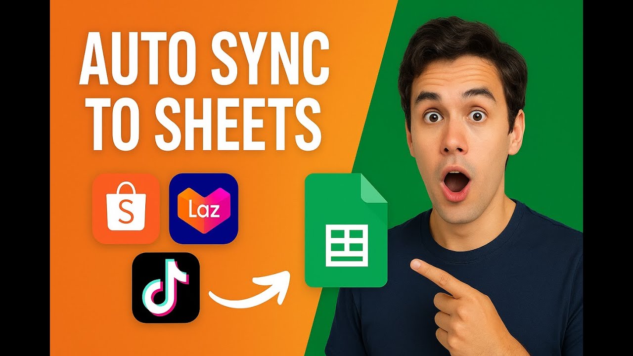 Free Tools To Sync Shopee, Lazada & TikTok to Google Sheets (Auto!)