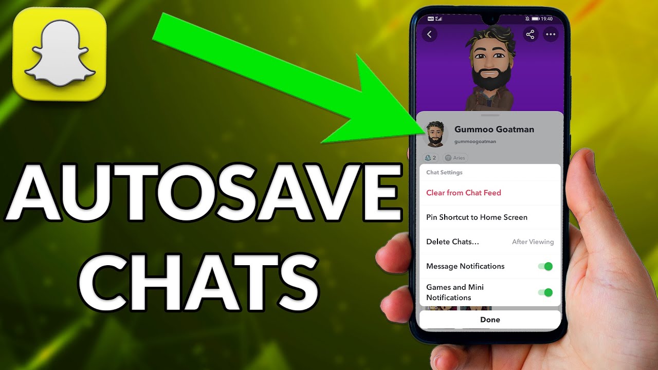 How To Autosave Chats On Snapchat