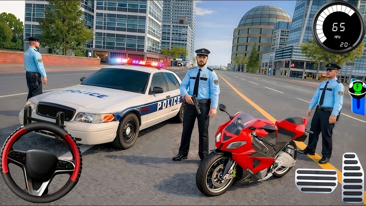 Police Car Chase Simulator 3D Game - Real Cop Cars Driving Simulator 2025 - Android GamePlay