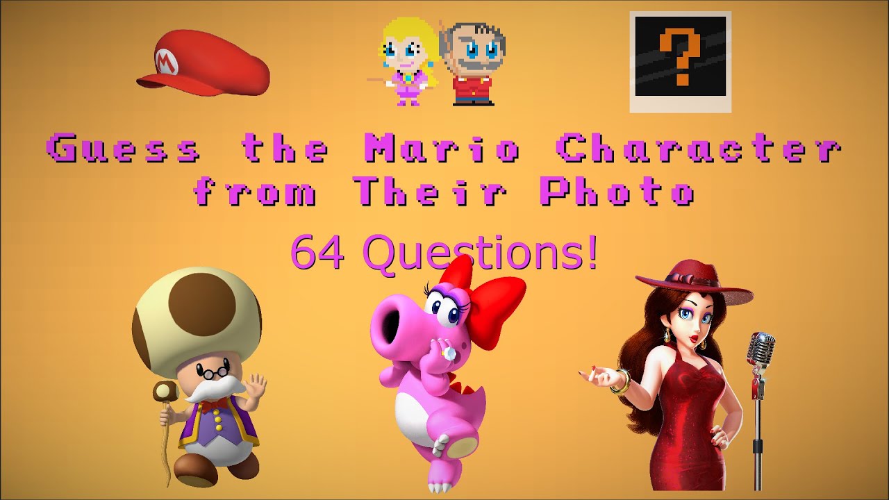Guess the Mario Character from Their Photo