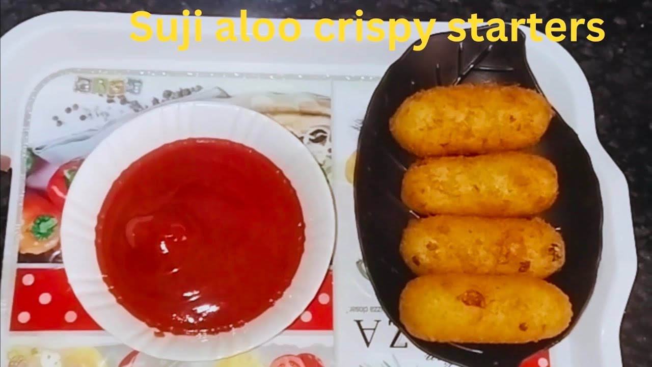 Suji aloo crispy starters/party starters bas 2 chijo sa#food #staters #recipe #foodie #foodlover 