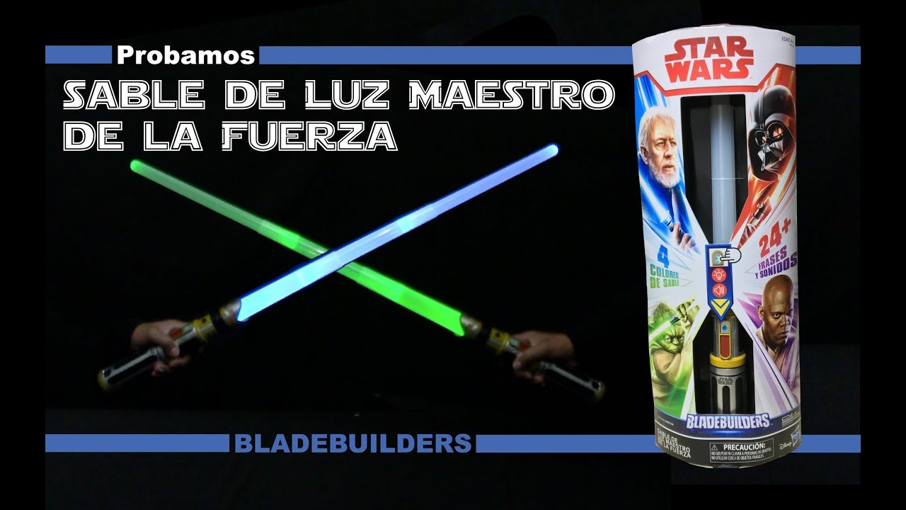 ✳️ Sable de Luz MAESTRO de la FUERZA Star Wars en Español lightsaber BLADEBUILDERS