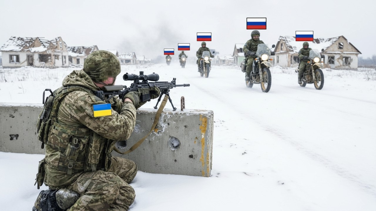 Украинский снайпер сталкивается с российскими войсками – и вот что происходит.