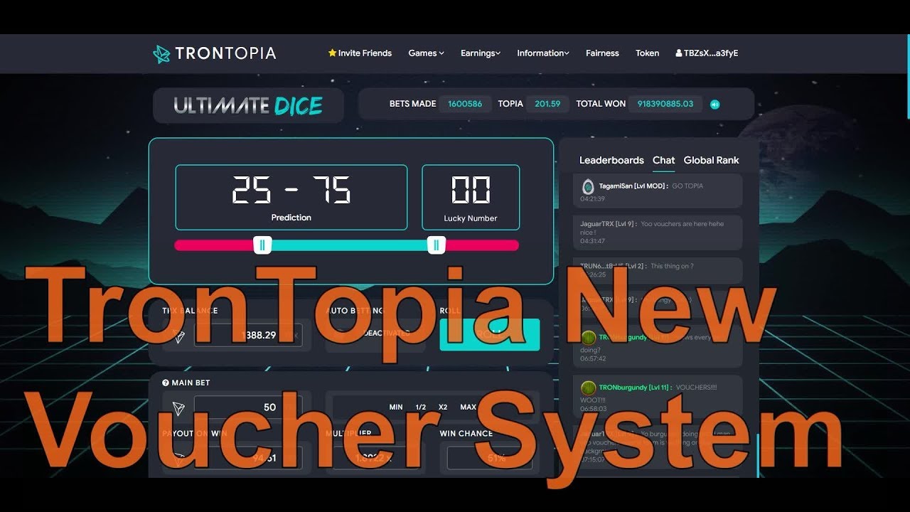 TronTopia's Rebirth | New Voucher System