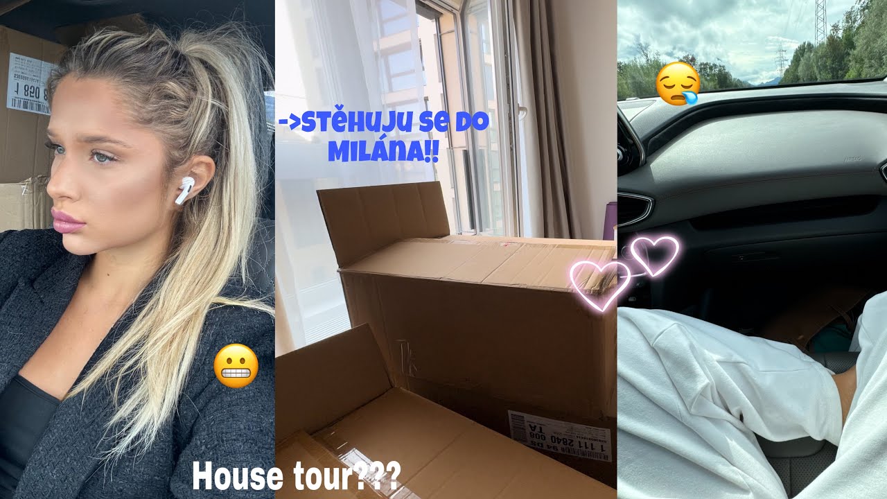 Stěhuju se do Mil&aacute;na!vlog z cesty+house tour(prvn&iacute; video!)