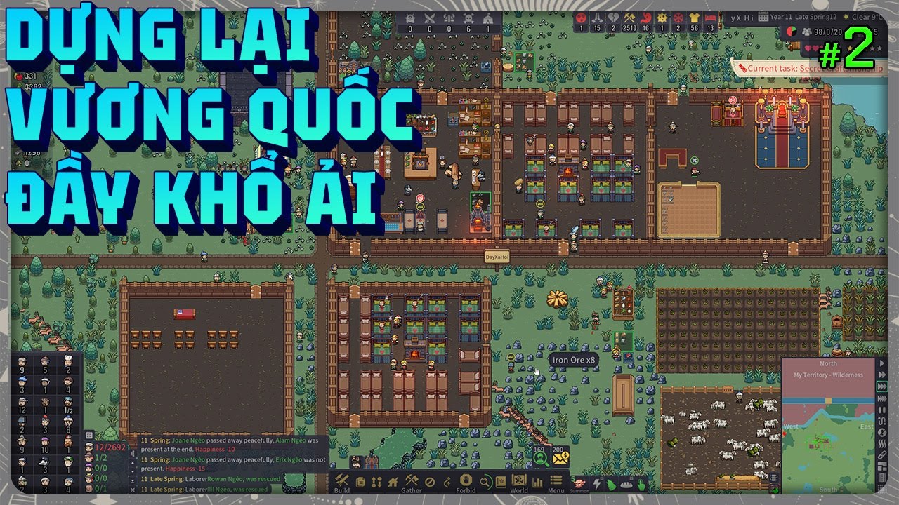 Dựng lại Vương quốc - Quá nhiều thế lực thù địch vây quanh | Territory: Farming and Warfare #2