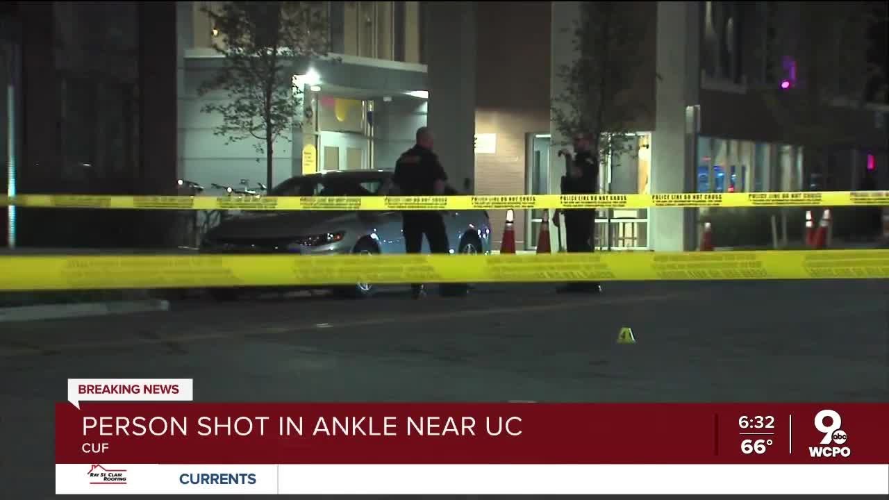 Update: Person shot in ankle near UC's campus