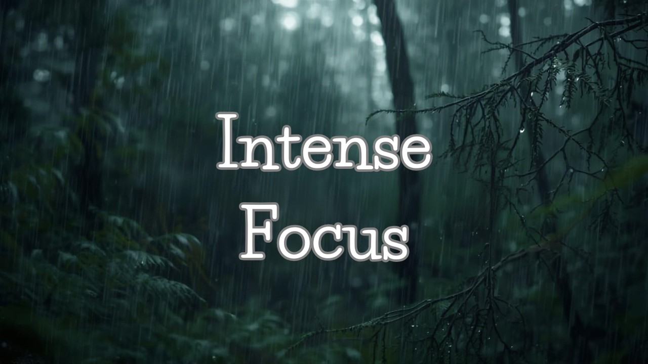 Intense Focus - 1 Hour |  Beta Waves (18Hz) + Storm | SmilePom Focus Music