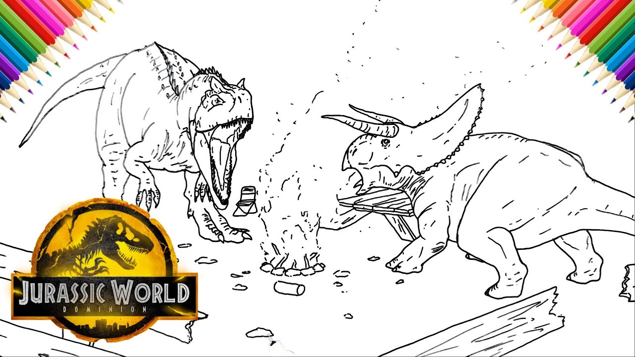 Battle at Big Rock | Nasutoceratops vs Allosaurus | How to Draw