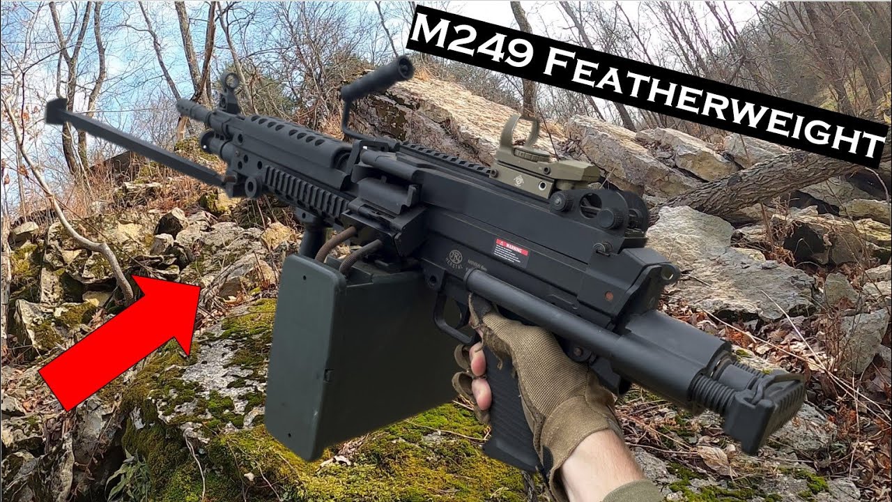 EPIC Airsoft HPA M249 Featherweight Gameplay