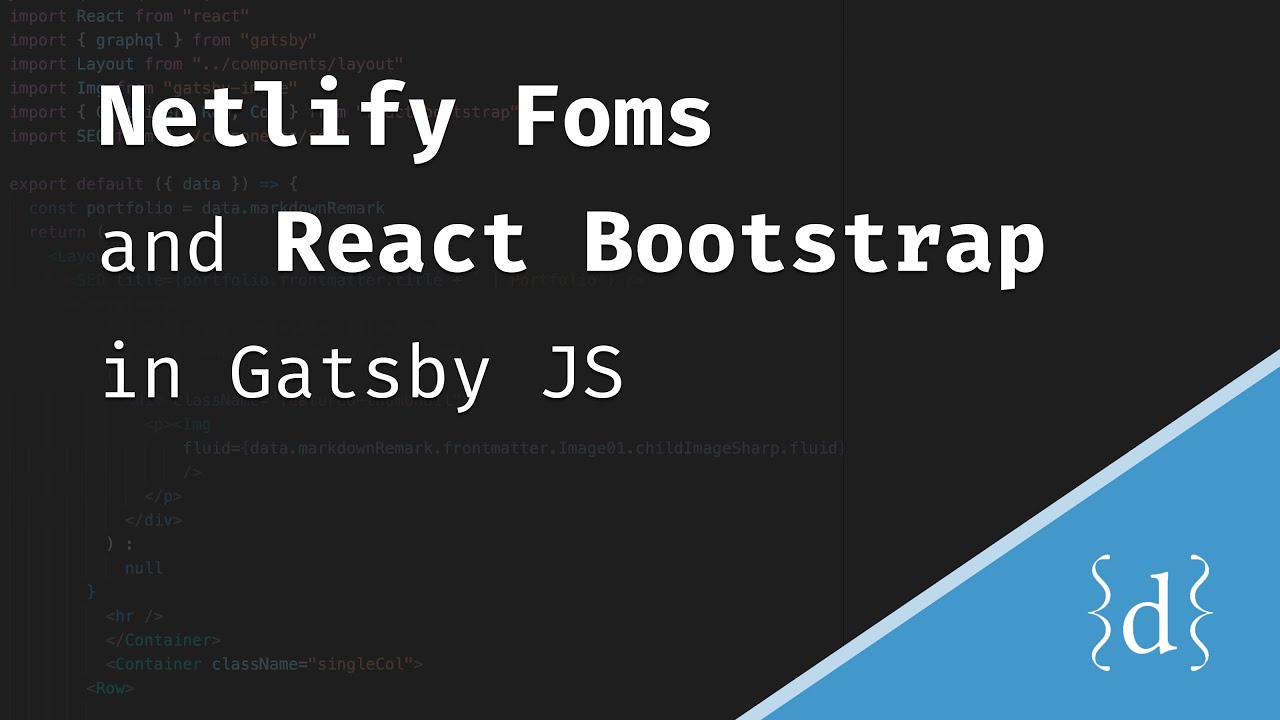 How to Setup Netlify Forms using Gatsby JS & React Bootstrap