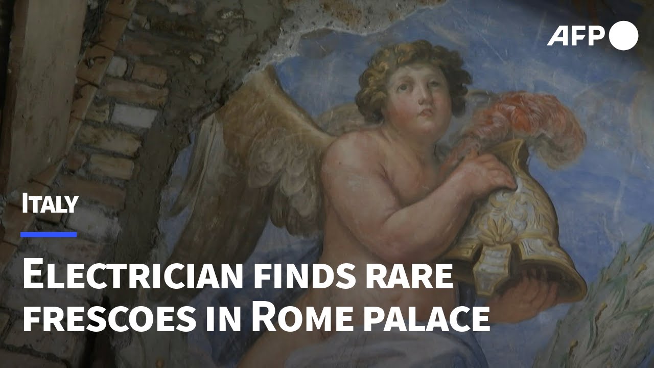 Electrician finds rare 17th-century frescoes in Rome palace | AFP