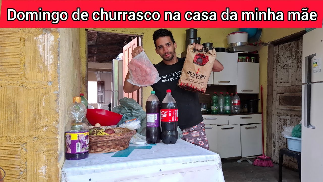 FIZ UM CHURRASCO NA CASA DAOS MEUS PAIS