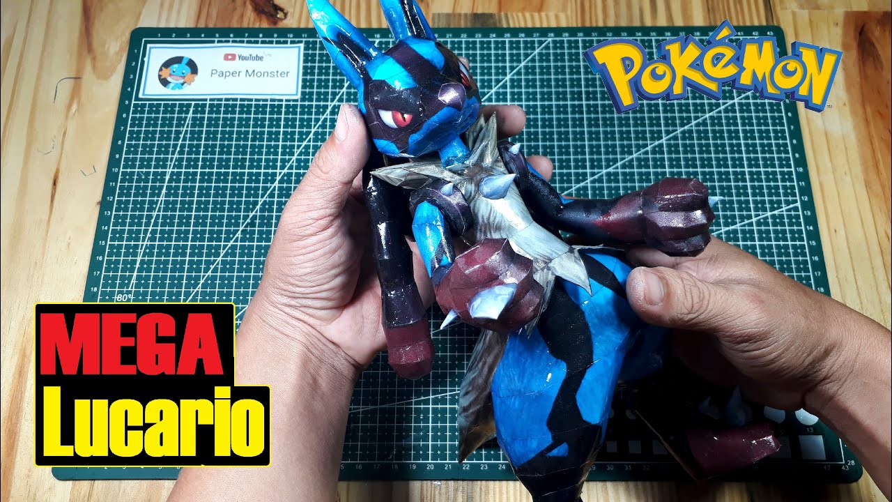 Mega Lucario  | Pokemon PaperCraft | modelo de papel | 종이 모델 | 紙モデル