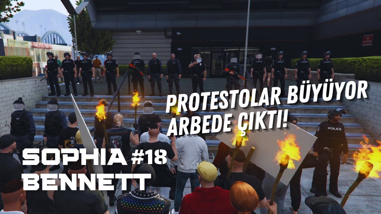 EightbornV NEXT | LSPD’de Kriz! Protestolar Çığırından Çıktı, Arbede Çıkıyordu! | SOPHIA BENNETT #18