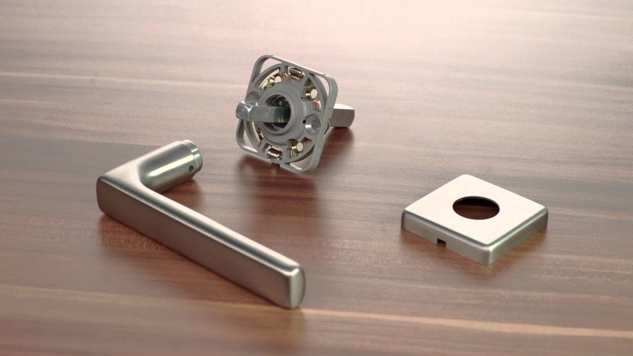 HOPPE-Halbgarnituren mit Rosetten-Montagemodul