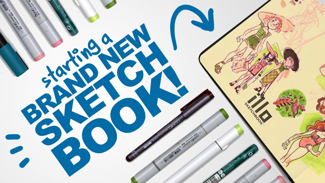 STARTING MY BRAND NEW SKETCHBOOK! | Sketchbook No. 25