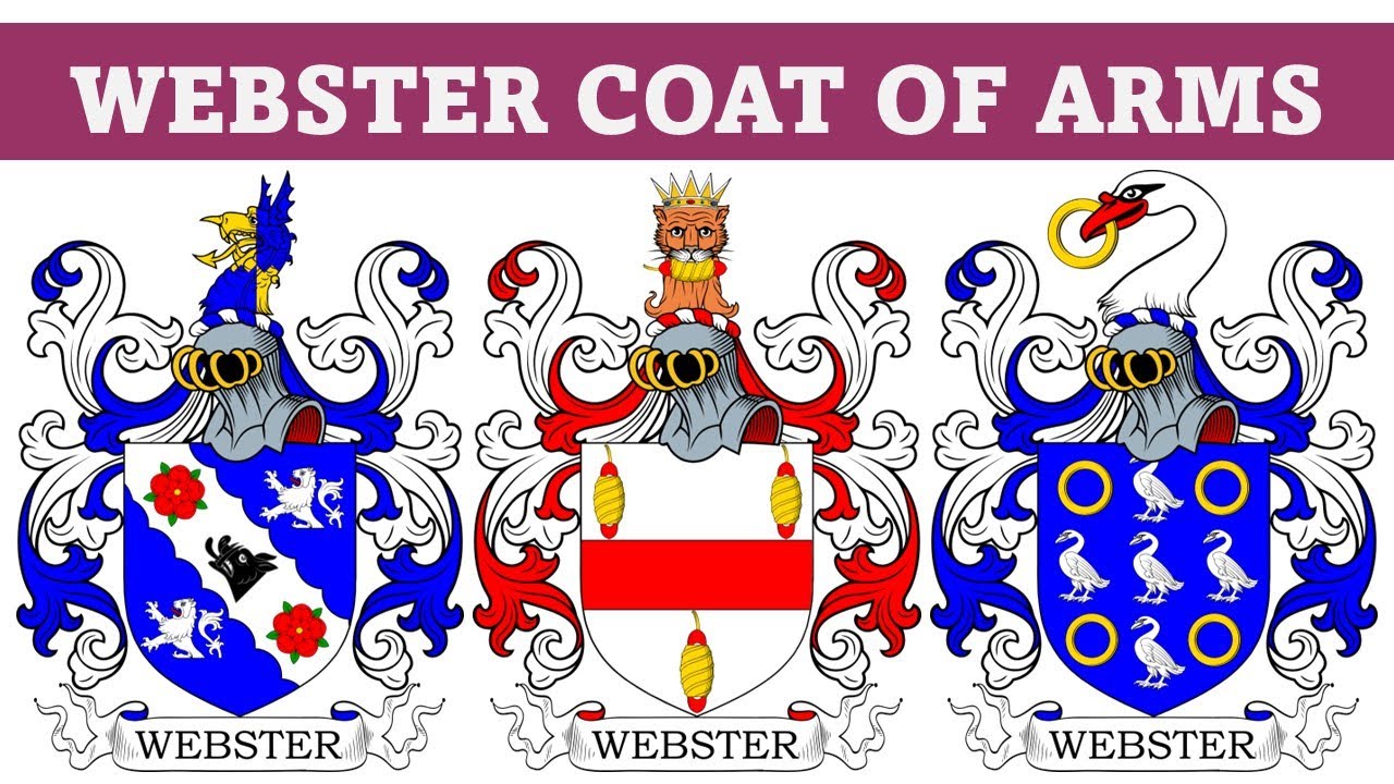 Webster Coat of Arms & Family Crest - Symbols, Bearers, History