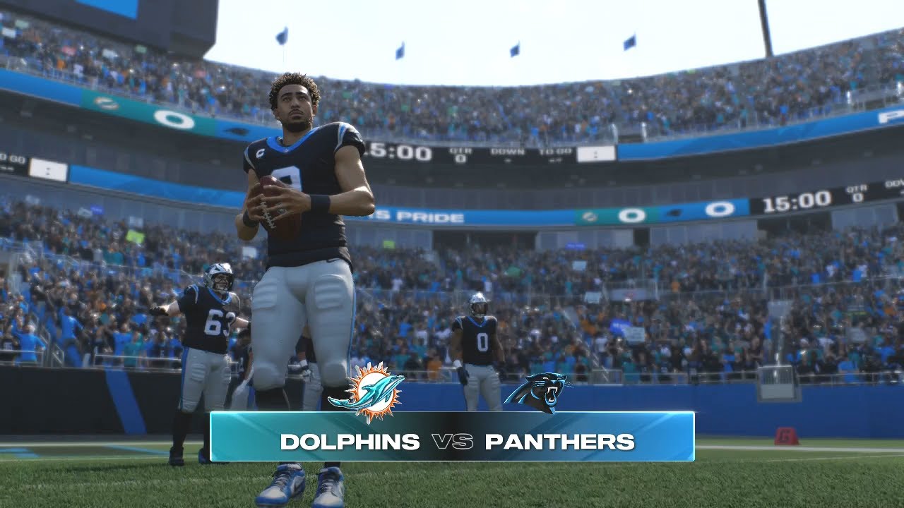 Madden NFL 25 - Miami Dolphins Vs Carolina Panthers PS5 Simulation Week 5 (Madden 26 Rosters)